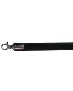 Cordon Velours pour Poteau Longueur 157 cm Raccord Noir - Matériel CHR Pro - NoirCorde Velours1570