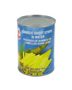 Pousses de bambou en lamelles / filaments en conserve - Marque Coq - 540G - 6 boîtes
