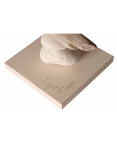 Lampe de chevet bord de mer en bois et galets - Personnalisable - Fabriqué à la main en France 50 cm - Écume avec personnalisation - 24