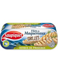 Saupiquet Filets de Maquereaux Grillés aux Herbes de Provence 120g (lot de 5)