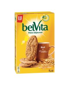 LU BelVita Petit Déjeuner Brut & 5 Céréales Complètes 400g (lot de 6)