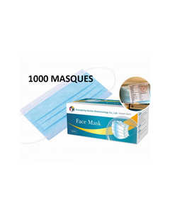 1000 masques chirurgicaux Type IIR CE pour Adulte