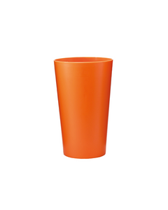 Carton de 500 gobelets orange réutilisable en polypropylène PP 25/33 cl