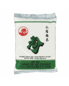 Farine de Riz Gluant pour préparations de plats et desserts asiatiques - Marque COQ - 400g - 1 sachet