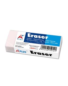 A PLUS Gomme plastique Eraser 6 x 2,2 cm blanche