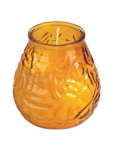 Bougies vénitiennes ambre - Boite de 12 - Verre