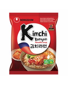 Soupe / Nouilles instantanées coréennes pimentées saveur Kimchi - Ramen, Ramyun - Marque Nongshim - 12 sachets