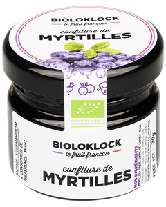 Confiture Myrtilles Bio 30g (colis de 36 unités)