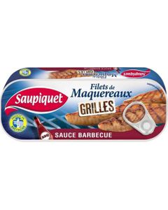Saupiquet Filets de Maquereaux Grillés Sauce Barbecue 120g (lot de 5)
