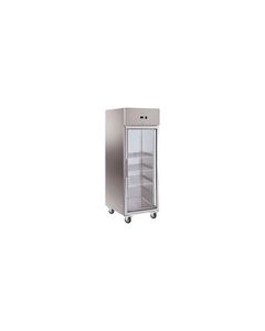 ARMOIRE REFRIGEREE INOX  1 PORTE VITREE 650 LITRES -  - Inox1740Vitrée x830x2010mm