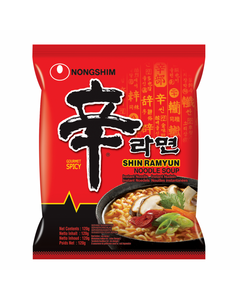Soupe / Nouilles instantanées coréennes SHIN RAMYUN pimentées 120g - Marque Nongshim - 20 sachets