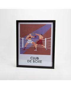 Affiche club de boxe 40x50