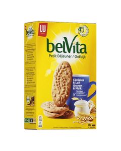 LU BelVita Petit Déjeuner Céréales & Lait 400g (lot de 6)