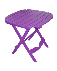 Table de jardin blanche - Pliable - Avec ou sans chaises - 1 table - Violet - 75