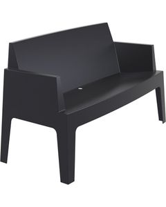 Canapé Sofa Modèle BOX en Polypropylène - Plusieurs Couleurs - Noir