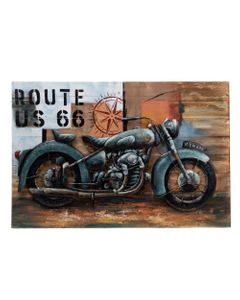 80X120 - Toile moto route 66