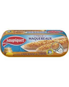 Saupiquet Filets de Maquereaux Moutarde Ancienne & Citron 169g (lot de 5)