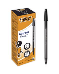 BIC Boîte de 20 stylos pointe fine Noir