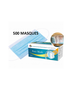 500 masques chirurgicaux Type IIR CE pour Adulte