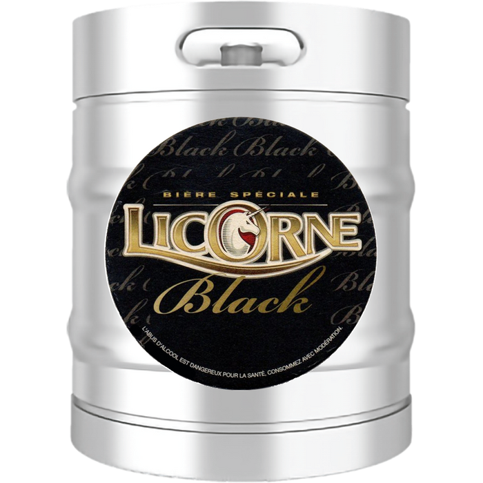 Bière Dark Lager Licorne Black Noire 6°