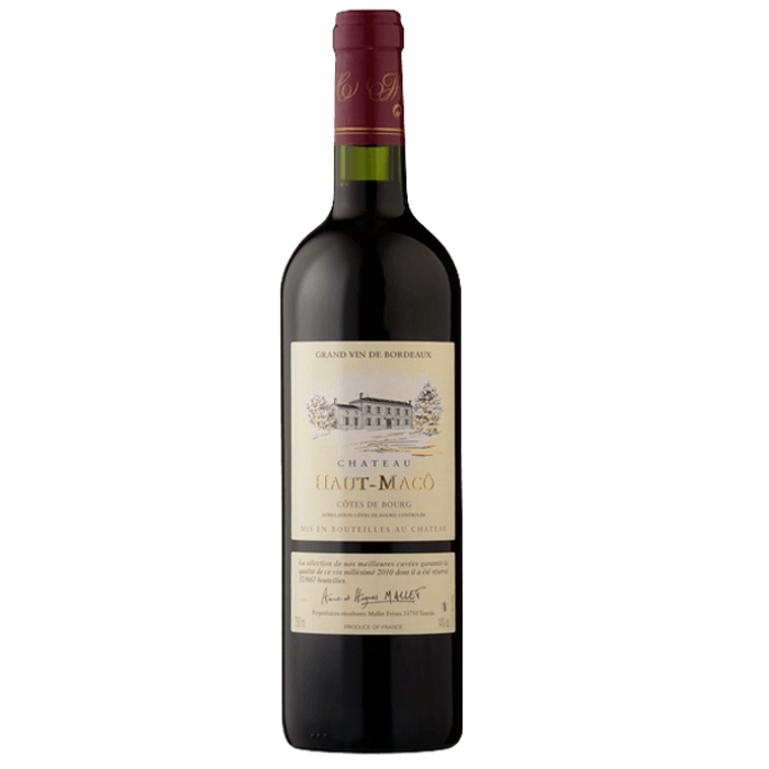 AOP Côtes de Bourg Rouge Château Haut-Macô   2020
