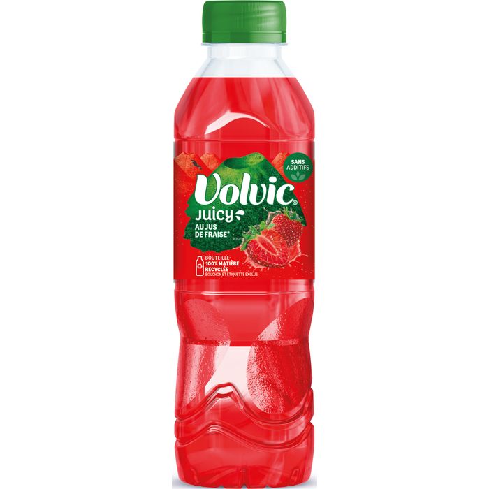 Eau aromatisée plate Volvic Juicy Fraise