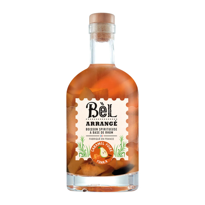 Boisson spiritueuse à base de Rhum Bèl Arrange   Caramel Poire Tonka 32°