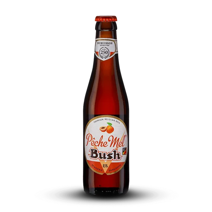 Bière Fruitée Peche Mel Bush   Ambrée 8.5°