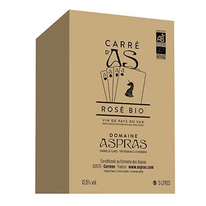 IGP Var Rosé Domaine des Aspras Carre D'As Bio