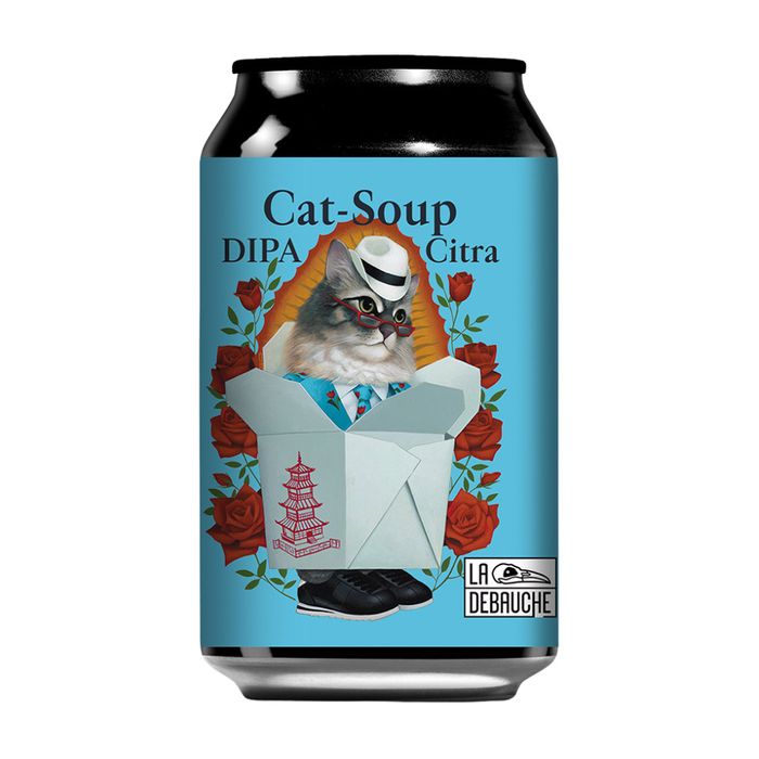 Bière IPA La Debauche Cat-Soup DIPA Citra Blonde 8°