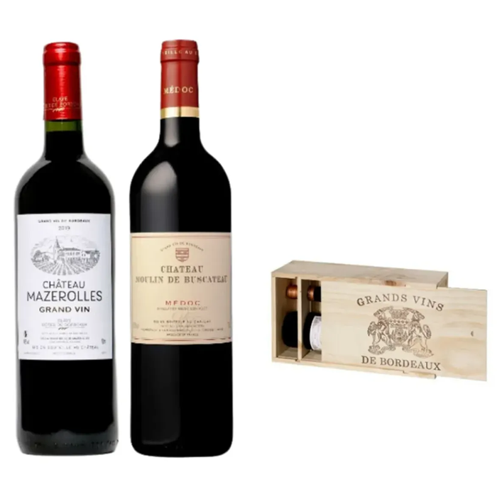 AOP Côtes de Blaye Rouge Château Mazerolles (Blaye Mazerolles19+medoc Moulin Buscateau18)