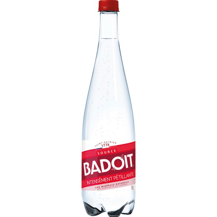 Eau minérale naturelle gazeuse Badoit Rouge
