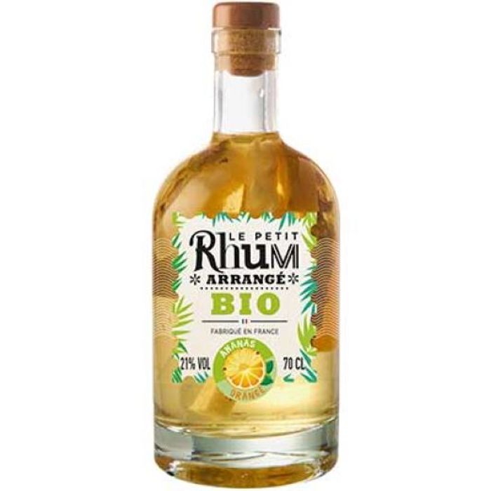 Boisson spiritueuse à base de Rhum Petit Rhum Arrange   Orange Ananas 21° Bio