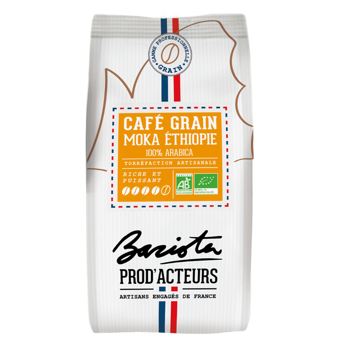 Café en grain Prod'Acteurs Barista Moka Ethiopie Bio