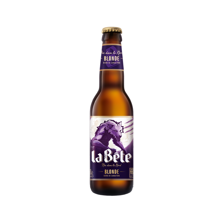 Bière Amber Lager La Bete   Ambrée 8°