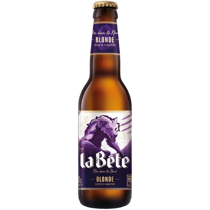 Bière Amber Lager La Bete   Ambrée 8°