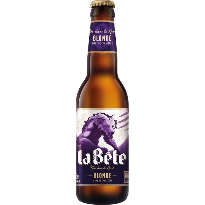 Bière Amber Lager La Bete   Ambrée 8°