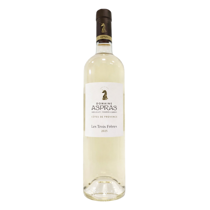 AOP Côtes de Provence Sec Blanc Les Trois Frères   Bio 2025