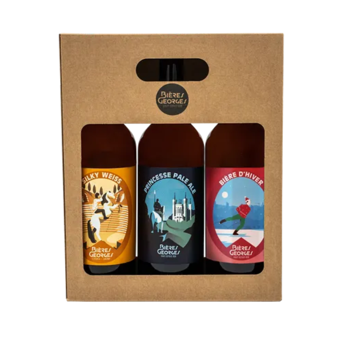 Bière Georges (Princesse Pale Ale/Silky Weiss/Alhambra IPA) Blonde 5.4°