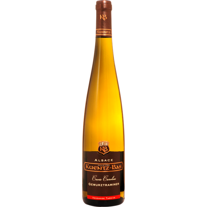 AOP Alsace Blanc Domaine Kuentz Bas Gewurztraminer Caroline Vendanges Tardives 2014