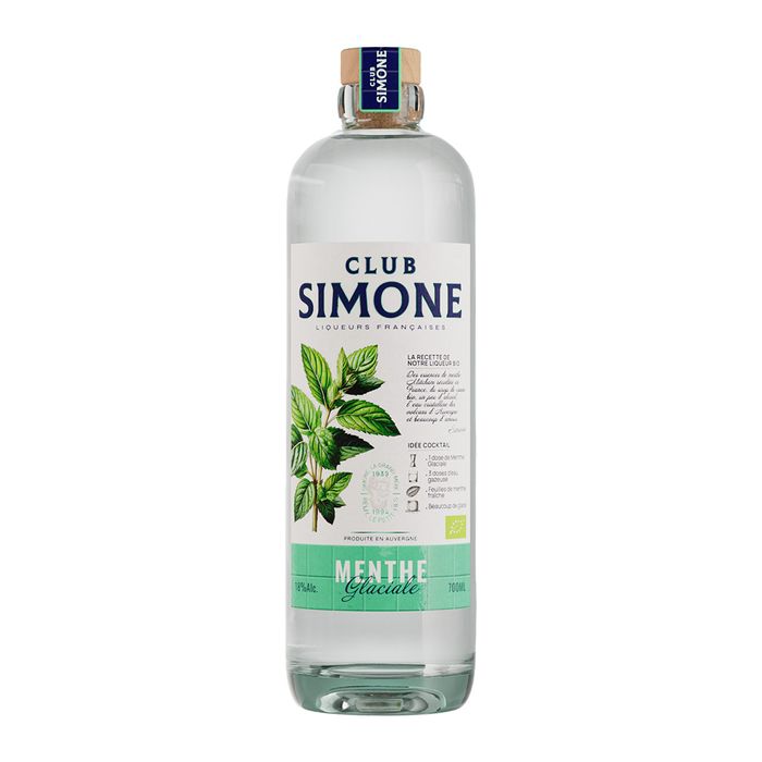 Liqueur Club Simone   Menthe Glaciale 18° Bio