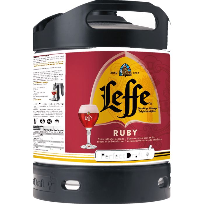 Bière Abbaye Leffe Ruby Fruits rouges Rubis 5°