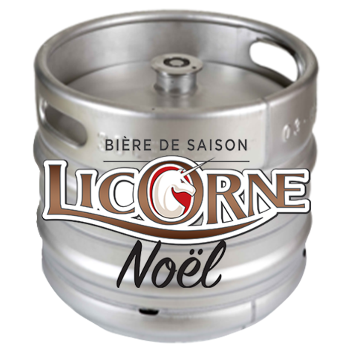 Bière Amber Ale Licorne Noel Ambrée 5.8°