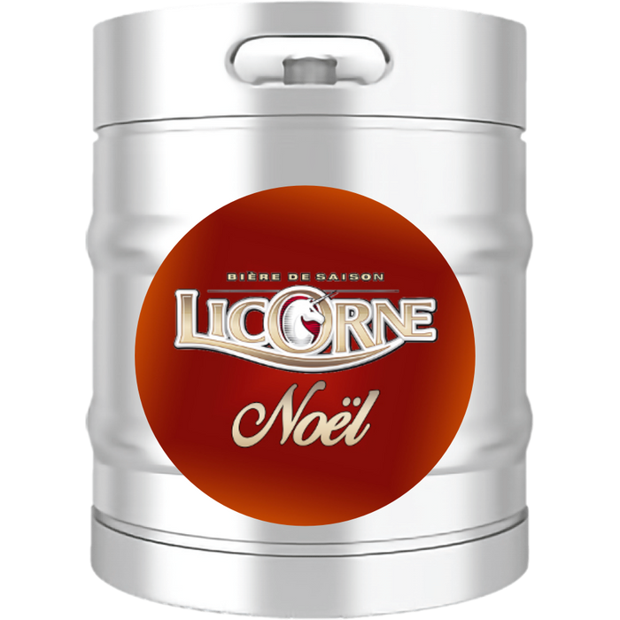 Bière Amber Ale Licorne Noel Ambrée 5.8°