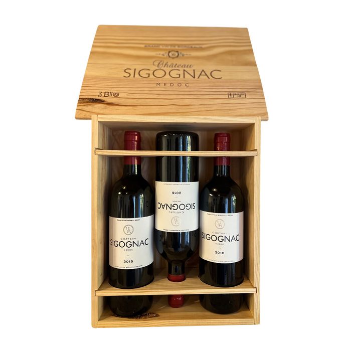 AOP Médoc Rouge Château Sigognac Grandes Annees 2016/2018/2019 2016