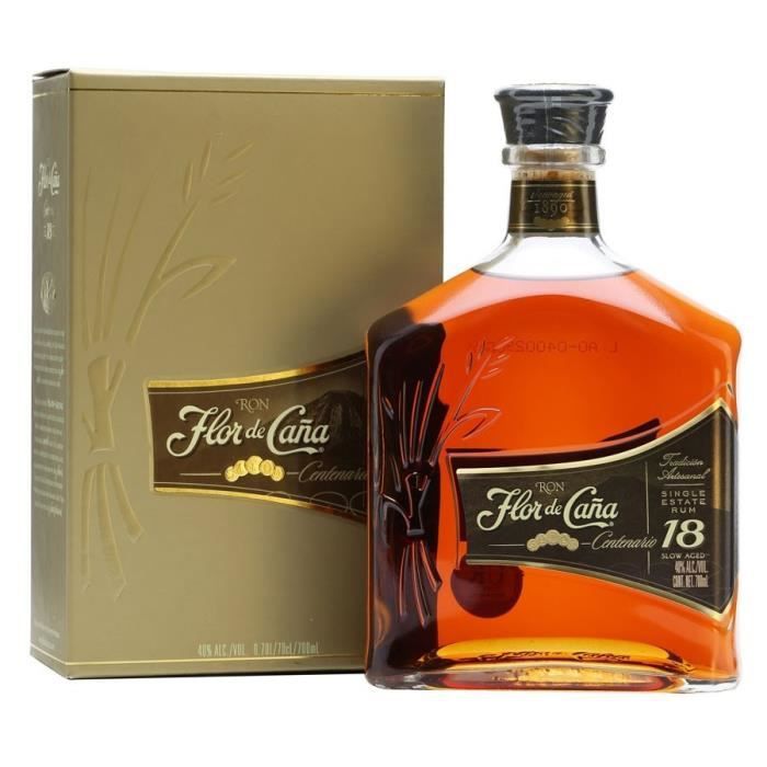 Rhum Ambré Flor de Cana   18 ans 40°
