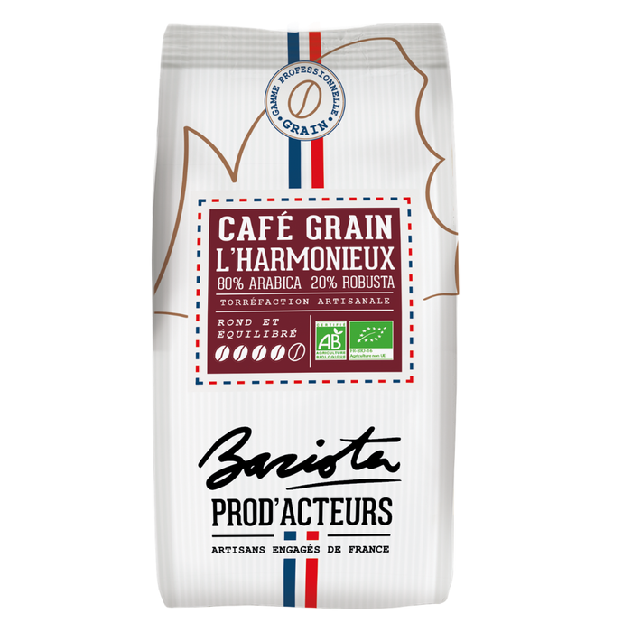 Café en grain Prod'Acteurs Barista L'Harmonieux 80/20 Bio