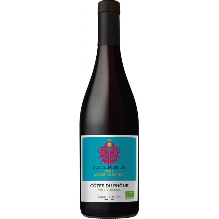 AOP Côtes du Rhône Rouge Nos Terroirs bio   Bio