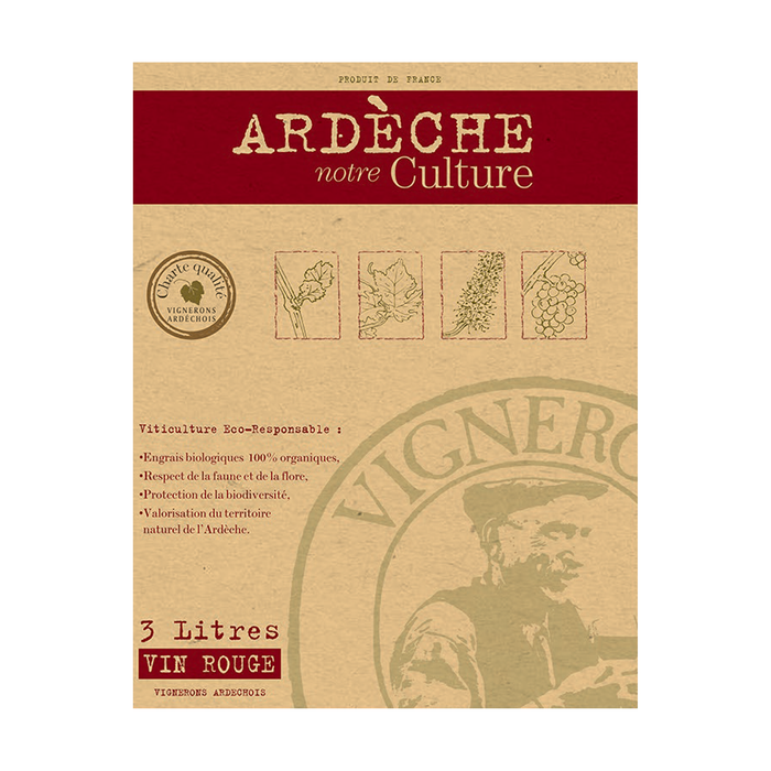 IGP Ardèche Rouge Vignerons Ardechois Notre Culture