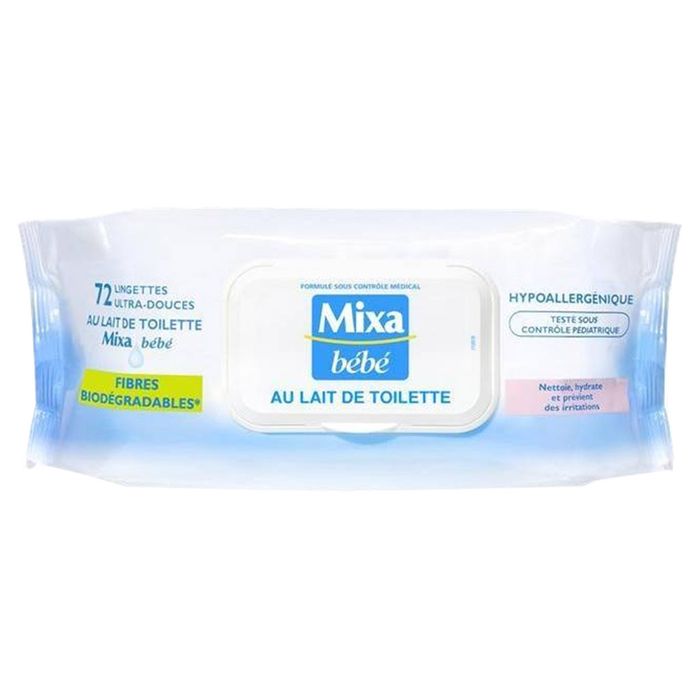 Mixa Bebe Lingettes Au Lait De Toilette X72 Lot De 6 Soit 432 Lingettes Mixa Bebe Lingettes Au Lait De Toilette X72 Lot De 6 Soit 432 Lingettes